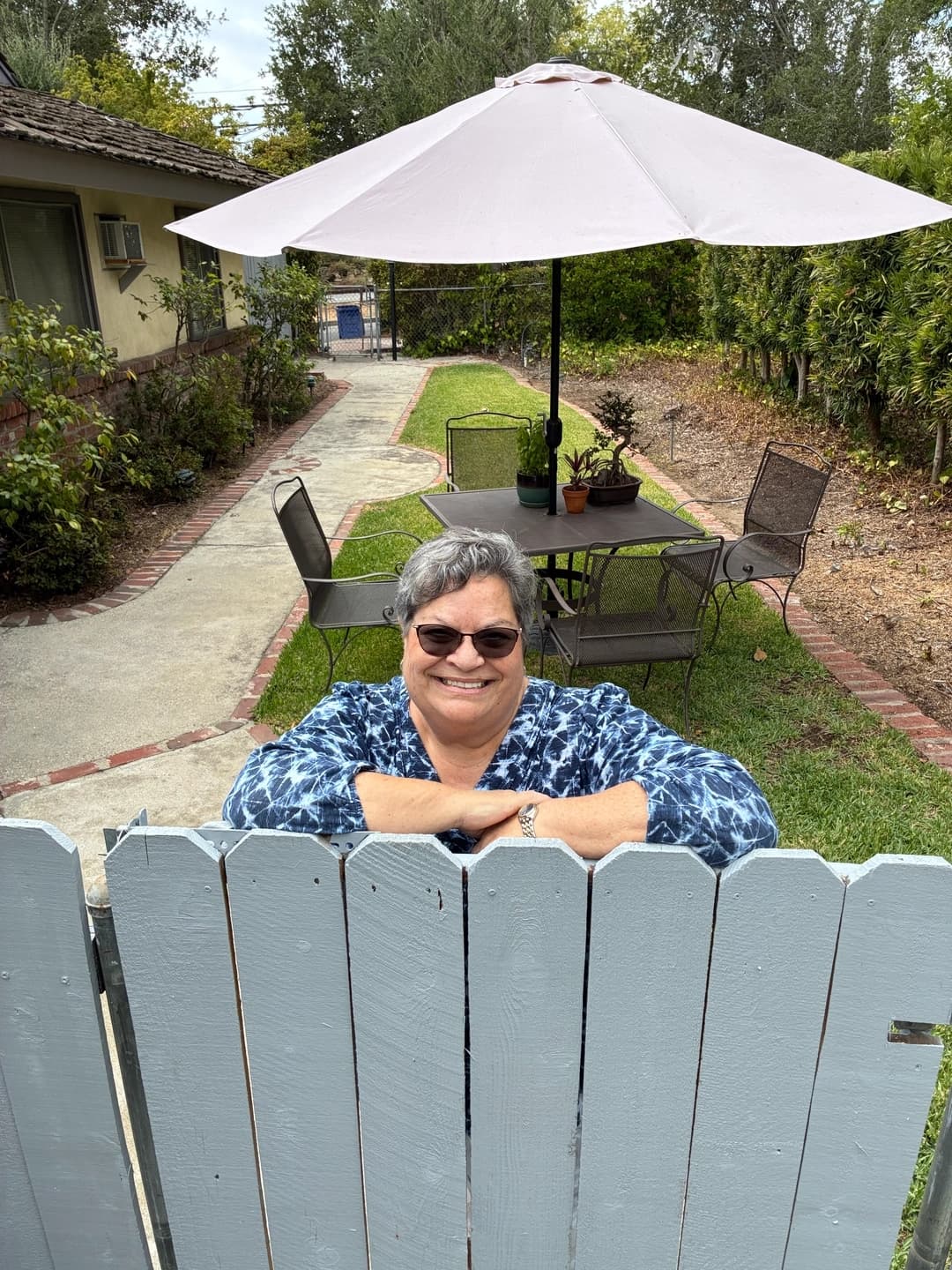 LA Master Chorale veteran Nancy Sulahian at her peaceful rental in Altadena, not far from the site of her family home, which burned in January.